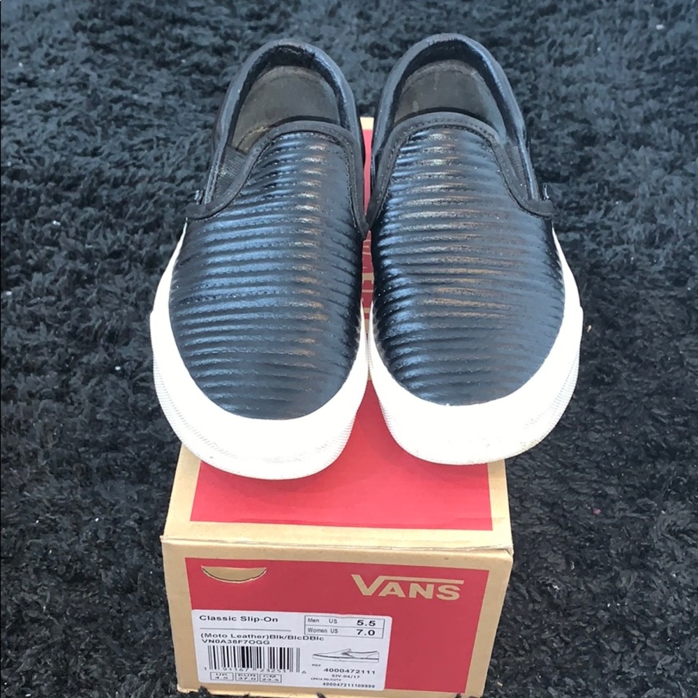 Vans Classic slip on (Moto leather)